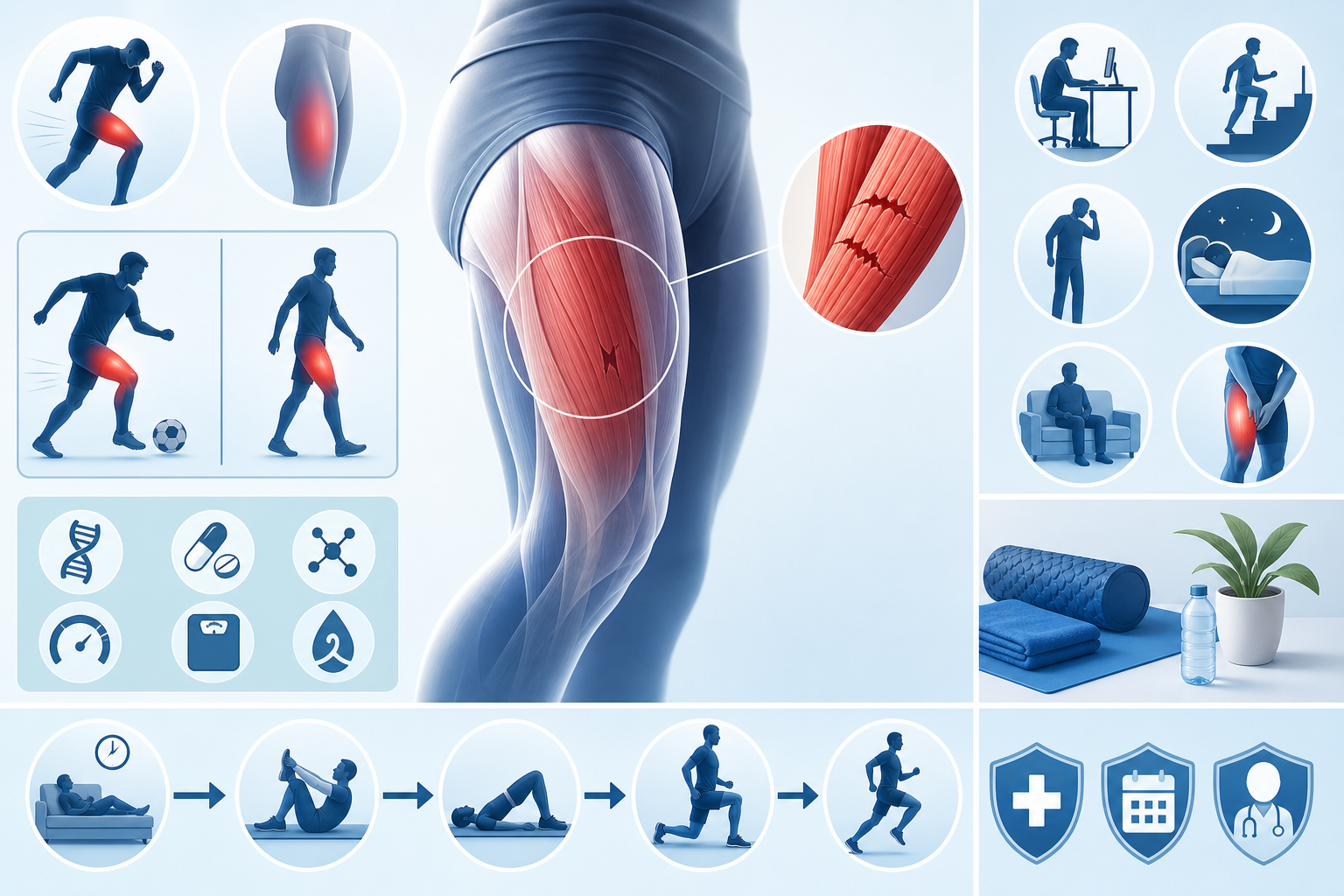 Nontraumatic Muscle Rupture in the Thigh: Symptoms, Causes, and Treatment