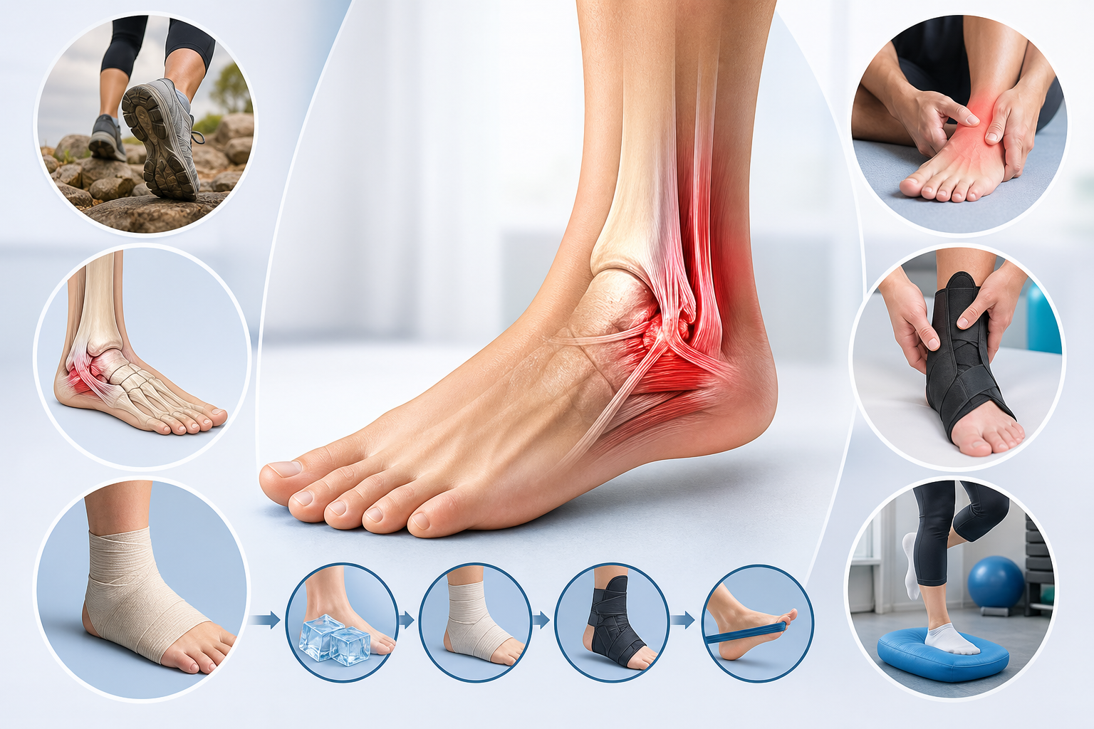 Understanding Ankle and Foot Sprains: Symptoms, Causes, and Conservative Treatment