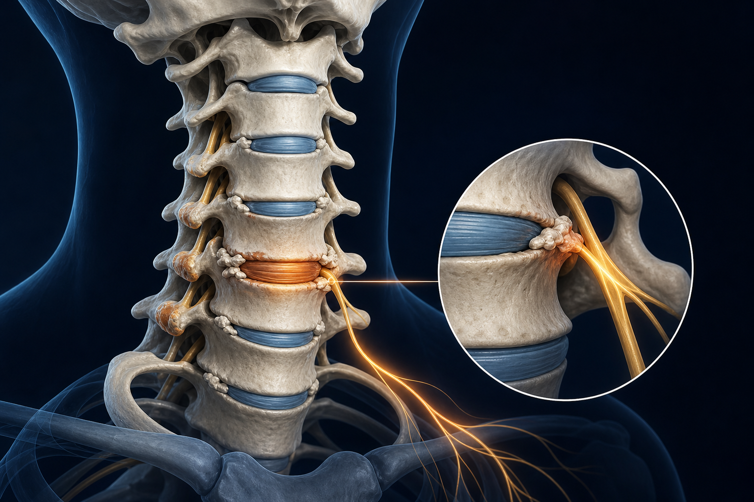Comprender la espondilosis cervical: síntomas, causas y opciones de tratamiento conservador