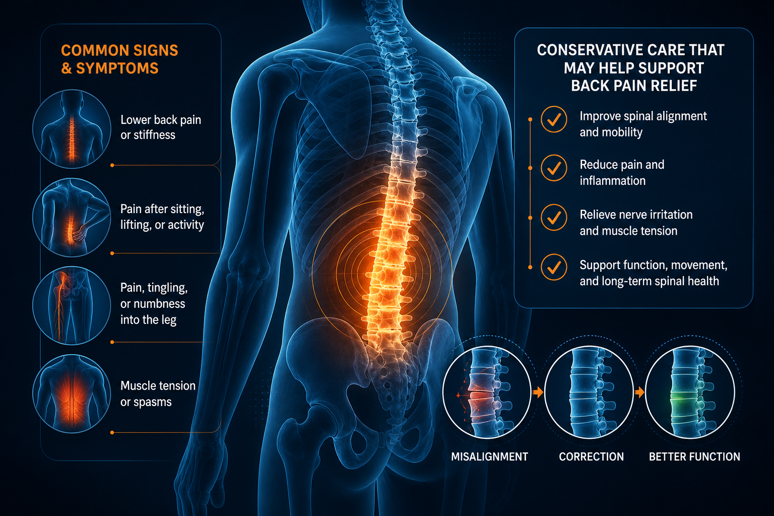 Trouvez un chiropracteur spécialisé dans les douleurs dorsales à Fountain Inn